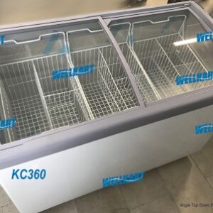 Chest Freezer Australiana – KC360 – Top Sliding Flat Glass Doors