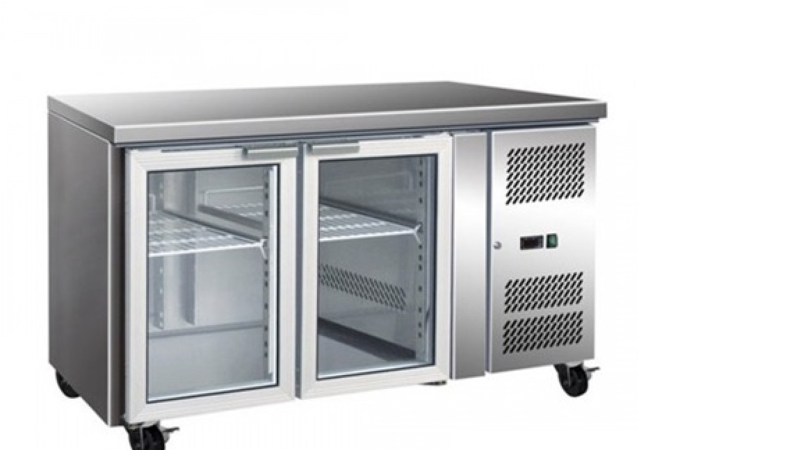 GN2100TNG Two Glass Door Under Bar Fridge 2